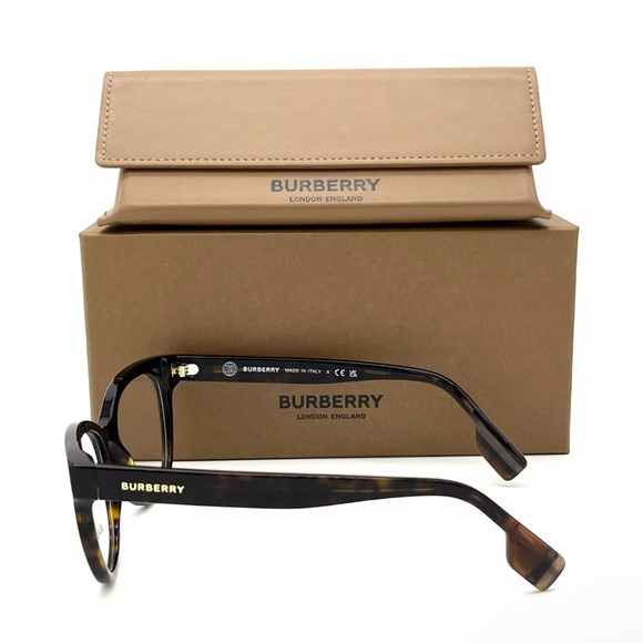 BURBERRY EVELYN BE2375 3002 Dark Havana / Demo Lens 51 Eyeglasses - Picture 3 of 5